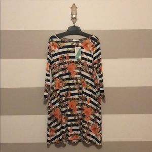 NWT piphany honey and lace Brea Dress L Large